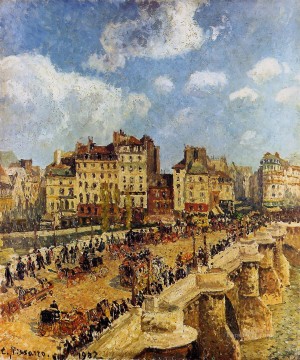 カミーユ・ピサロ Painting - ポンヌフ 1902年 カミーユ・ピサロ